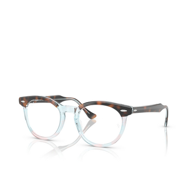 Ray-Ban EAGLEEYE Eyeglasses 8401 dark havana on multicolour - three-quarters view