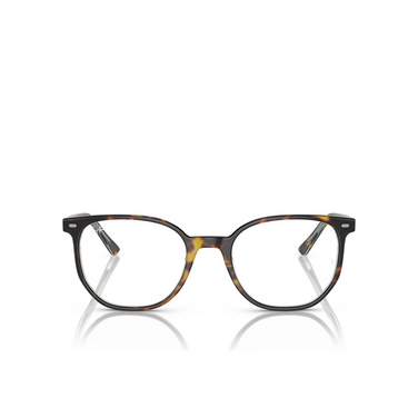 Ray-Ban ELLIOT Eyeglasses 8249 havana on transparent green - front view