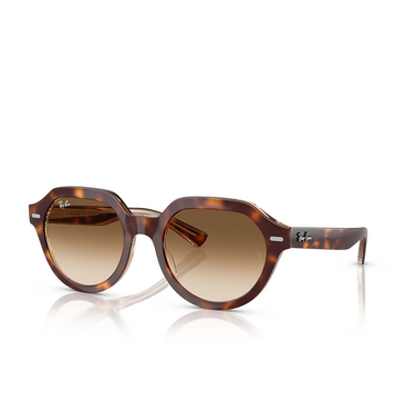 Ray-Ban GINA Sonnenbrillen 141451 light havana on multicolour - Dreiviertelansicht