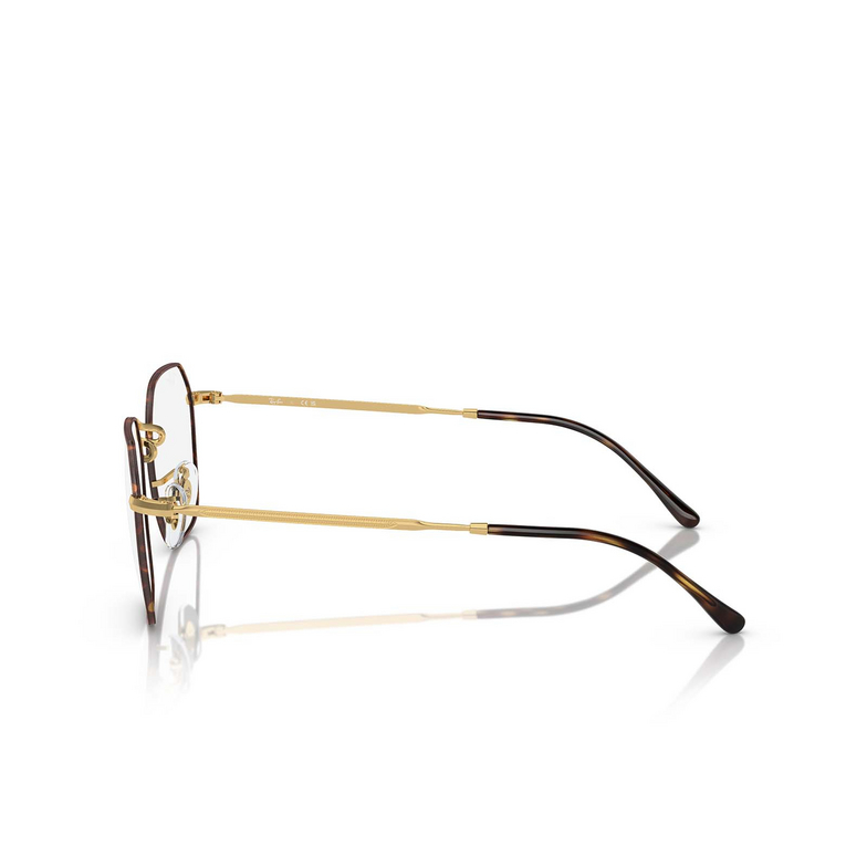 Ray-Ban JIM Korrektionsbrillen 3177 havana on gold - 3/4