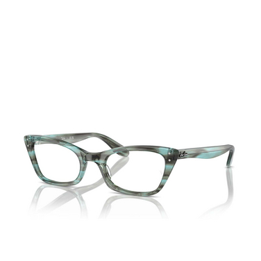 Lunettes de vue Ray-Ban LADY BURBANK 8362 striped green - Vue trois quarts