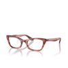 Gafas graduadas Ray-Ban LADY BURBANK 8363 striped pink - Miniatura del producto 2/4