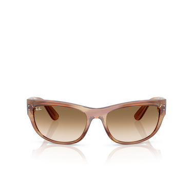 Gafas de sol Ray-Ban MEGA BALORAMA 140351 striped brown - Vista delantera