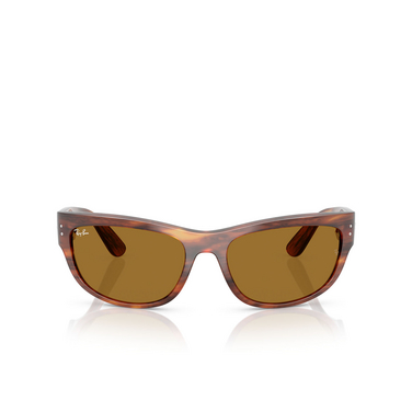 Lunettes de soleil Ray-Ban MEGA BALORAMA 954/33 striped havana - Vue de face