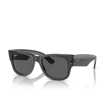 Ray-Ban MEGA WAYFARER Sunglasses 1406B1 transparent black - three-quarters view
