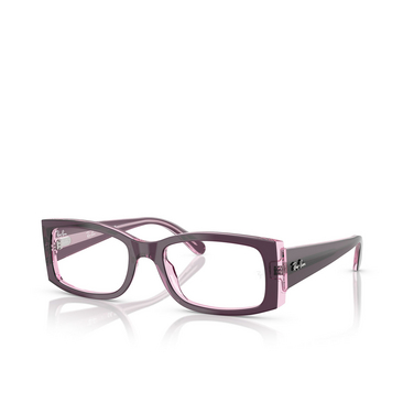 Occhiali da vista Ray-Ban MIRIAM 8364 violet on transparent pink - tre quarti