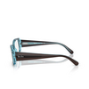 Gafas graduadas Ray-Ban MIRIAM 8366 brown on transparent blue - Miniatura del producto 3/4