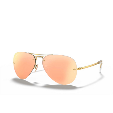 Ray-Ban RB3449 Sunglasses 001/2Y gold - three-quarters view