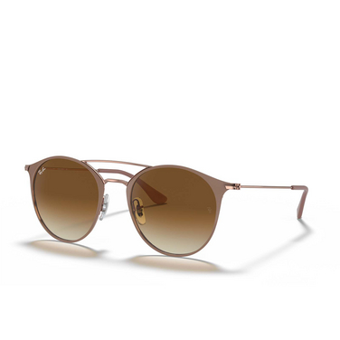 Ray-Ban RB3546 Sunglasses 907151 beige on copper - three-quarters view