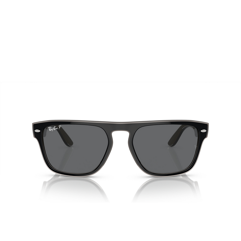 Lunettes de soleil Ray-Ban RB4407 673381 black & light grey & transparent grey - 1/4