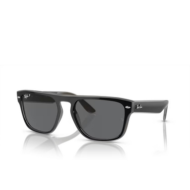 Ray-Ban RB4407 Sunglasses 673381 black & light grey & transparent grey - three-quarters view
