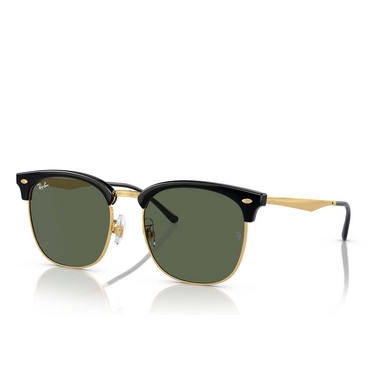 Ray-Ban RB4418D Sunglasses 601/31 black on gold - three-quarters view
