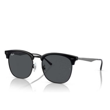 Ray-Ban RB4418D Sunglasses 673487 black on black - three-quarters view