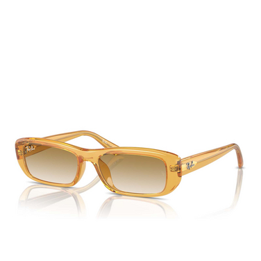 Ray-Ban RB4436D Sunglasses 668213 transparent yellow - three-quarters view