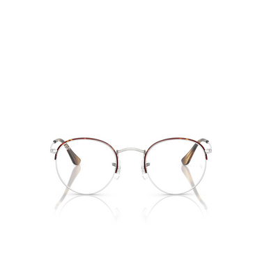 Lunettes de vue Ray-Ban ROUND GAZE 3178 havana on silver - Vue de face