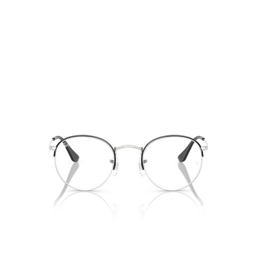 Lunettes de vue Ray-Ban ROUND GAZE 3183 black on silver - Vue de face