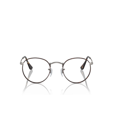 Ray-Ban ROUND METAL Eyeglasses 3174 havana on gunmetal - front view
