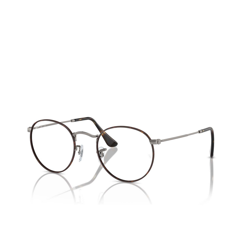 Gafas graduadas Ray-Ban ROUND METAL 3174 havana on gunmetal - 2/4