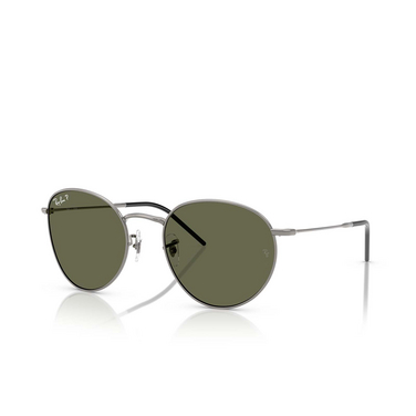 Lunettes de soleil Ray-Ban ROUND REVERSE 004/9A gunmetal - Vue trois quarts