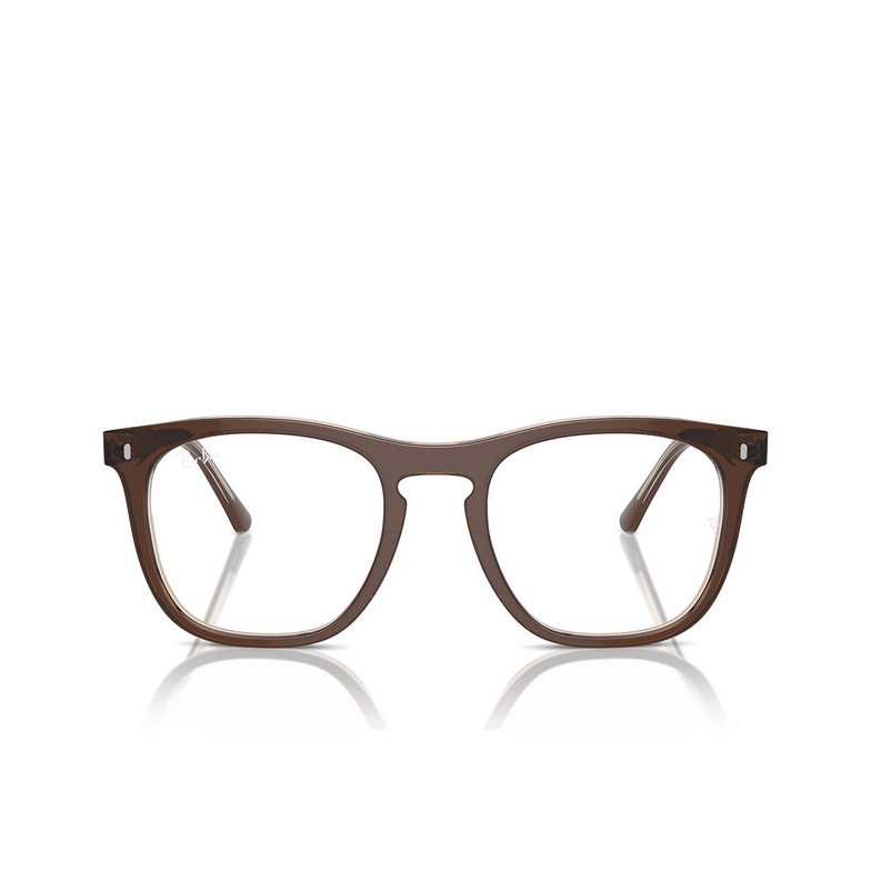 Occhiali da vista Ray-Ban RX2210V 8365 brown on transparent light brown - 1/4