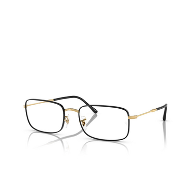 Ray-Ban RX3746V Eyeglasses 3175 black on arista - three-quarters view