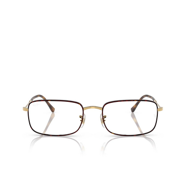 Gafas graduadas Ray-Ban RX3746V 3177 havana on gold - Vista delantera