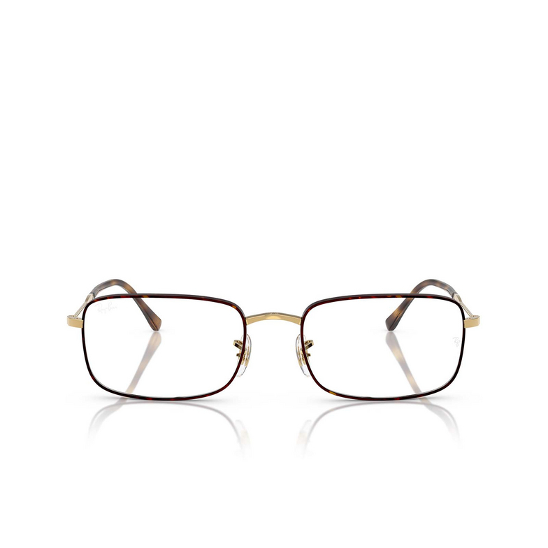 Gafas graduadas Ray-Ban RX3746V 3177 havana on gold - 1/4