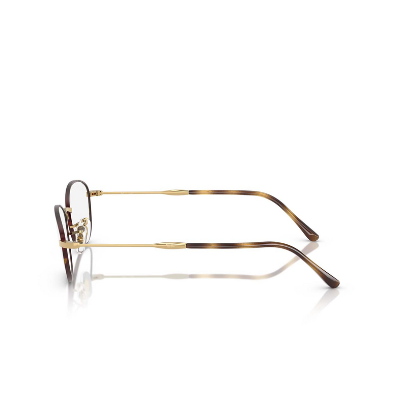 Gafas graduadas Ray-Ban RX3749V 3177 havana on gold - 3/4