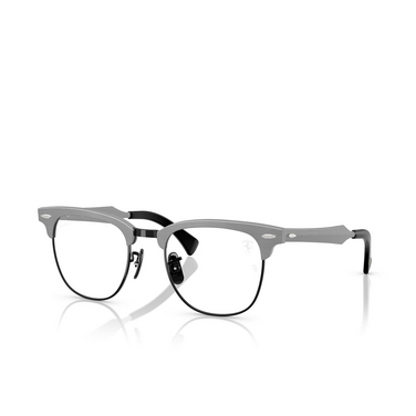 Ray-Ban RX3807VM Eyeglasses F108 brushed grey on black - three-quarters view