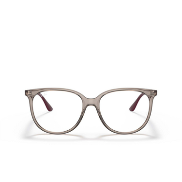 Lunettes de vue Ray-Ban RX4378V 8083 transparent grey - Vue de face