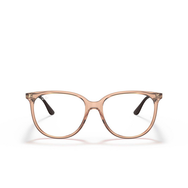 Lunettes de vue Ray-Ban RX4378V 8172 transparent brown - Vue de face