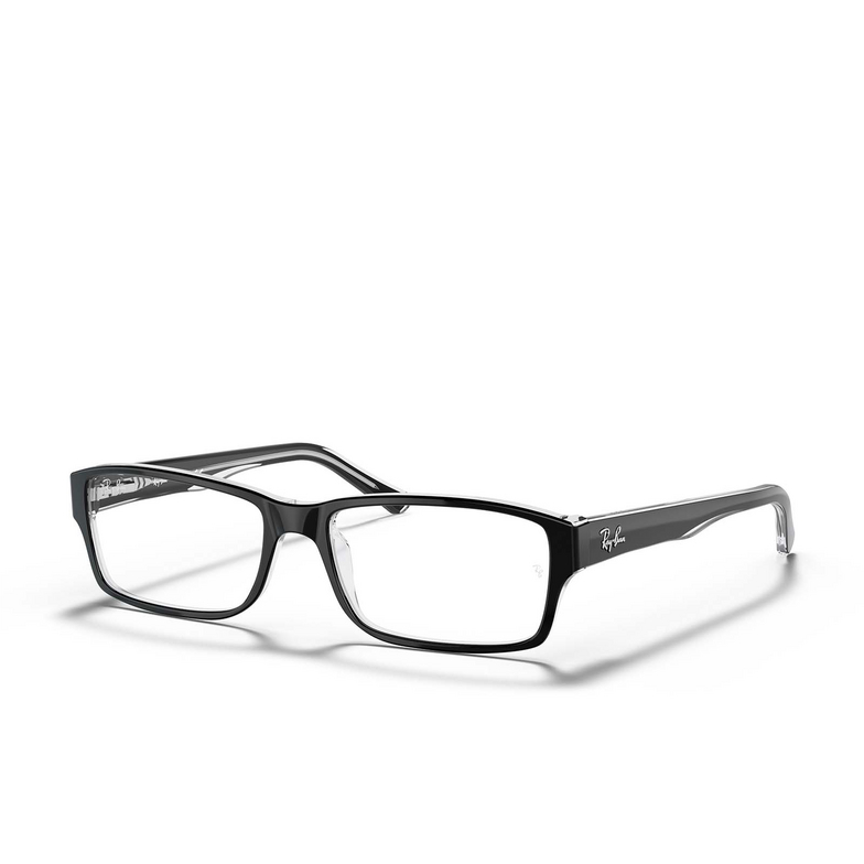 Occhiali da vista Ray-Ban RX5169 2034 black on transparent - 3/4