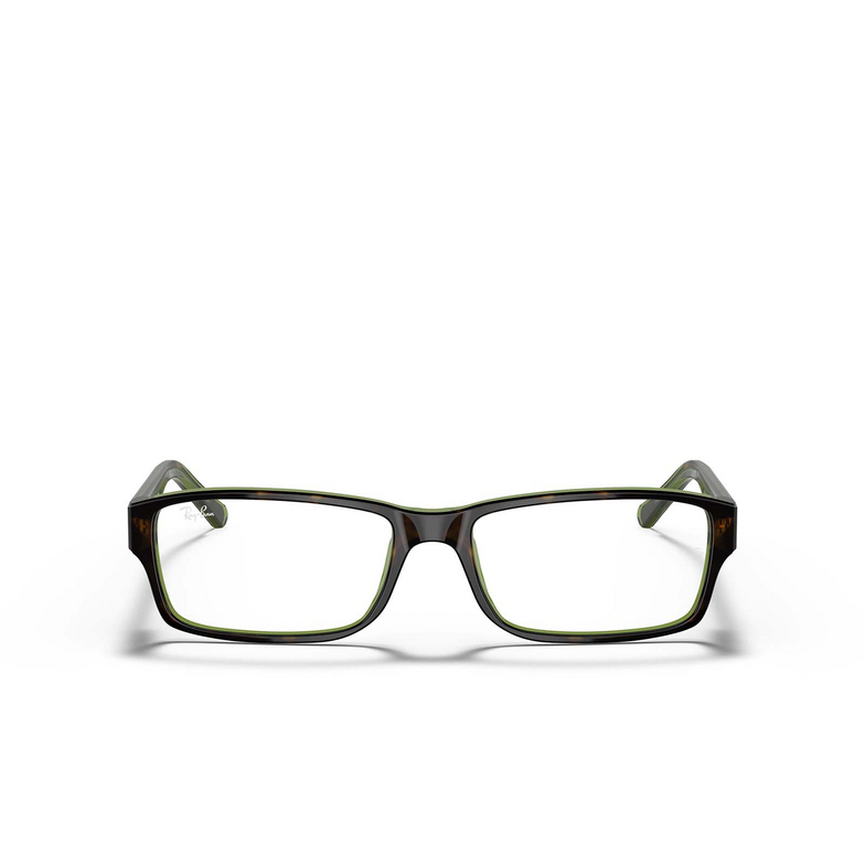 Ray-Ban RX5169 Eyeglasses 2383 havana on green - 1/4