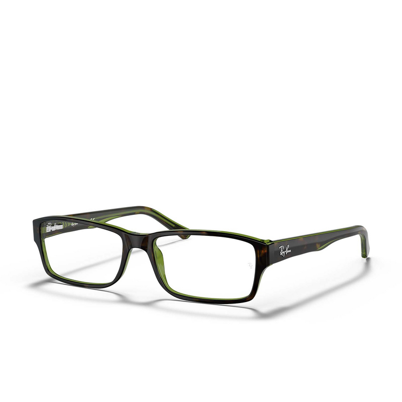 Ray-Ban RX5169 Eyeglasses 2383 havana on green - 2/4