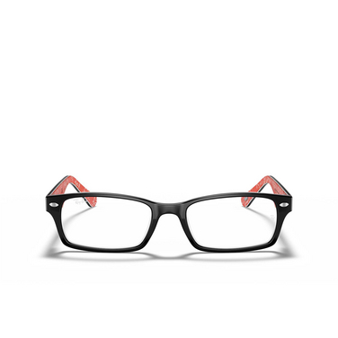 Ray-Ban RX5206 Korrektionsbrillen 2479 black on red - Vorderansicht