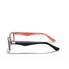 Occhiali da vista Ray-Ban RX5206 2479 black on red - anteprima prodotto 3/4