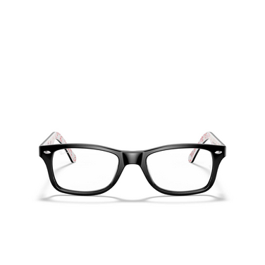 Ray-Ban RX5228 Eyeglasses 5014 black on white - front view