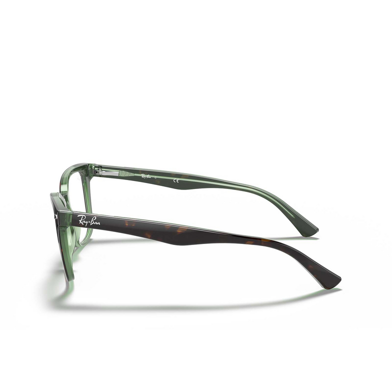 Ray-Ban RX5285 Eyeglasses 2383 havana on green - 3/4