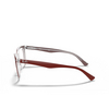 Ray-Ban RX5285 Eyeglasses 5738 bordeaux on transparent - product thumbnail 3/4