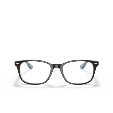 Ray-Ban RX5375 Eyeglasses 5883 havana on light blue - front view