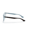 Ray-Ban RX5375 Korrektionsbrillen 5883 havana on light blue - Produkt-Miniaturansicht 3/4