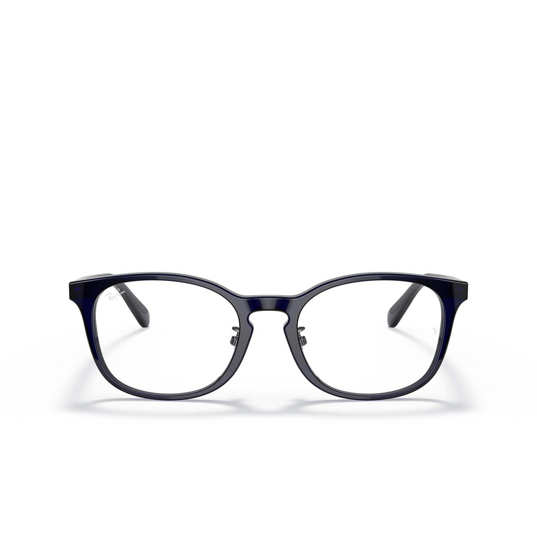 Lunettes de vue Ray-Ban RX5386D 5986 dark transparent blue - 1/4