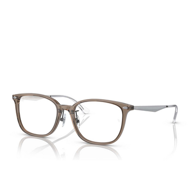 Lunettes de vue Ray-Ban RX5403D 8274 transparent - Vue trois quarts