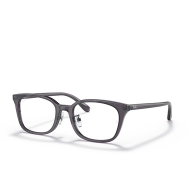 Ray-Ban RX5407D Eyeglasses 5920 transparent dark grey - three-quarters view