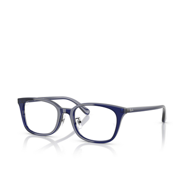 Occhiali da vista Ray-Ban RX5407D 5986 transparent dark blue - tre quarti