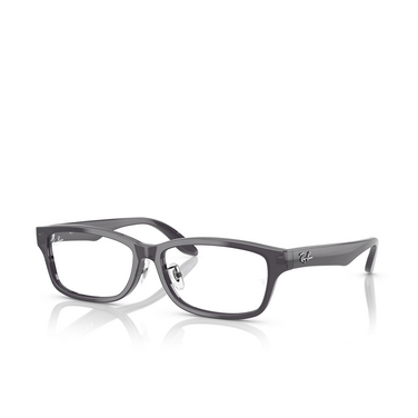 Ray-Ban RX5408D Eyeglasses 5920 transparent dark grey - three-quarters view