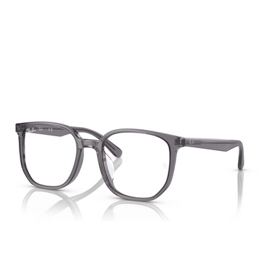 Ray-Ban RX5411D Eyeglasses 8268 transparent grey - three-quarters view