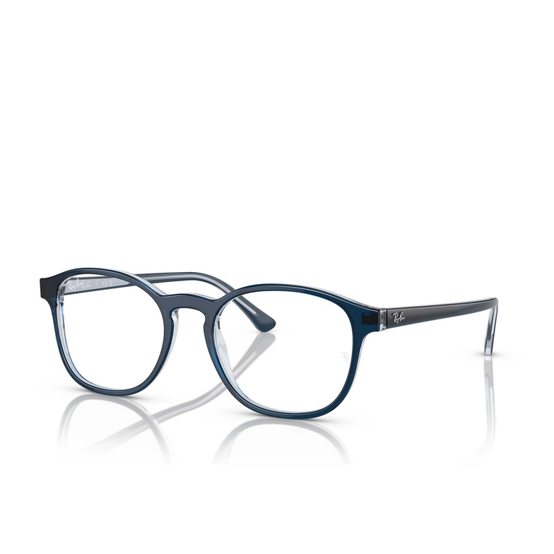 Ray-Ban RX5417 Eyeglasses 8324 blue on transparent blue - 2/4