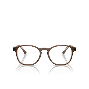 Ray-Ban RX5417 Eyeglasses 8365 brown on transparent light brown - front view