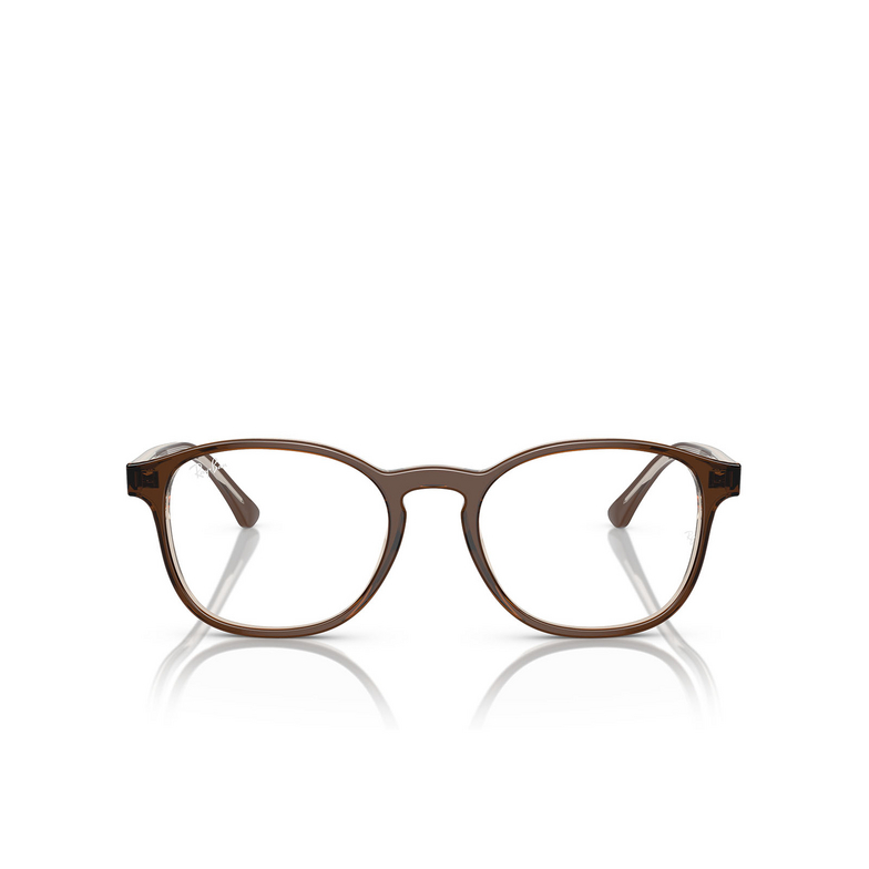 Occhiali da vista Ray-Ban RX5417 8365 brown on transparent light brown - 1/4